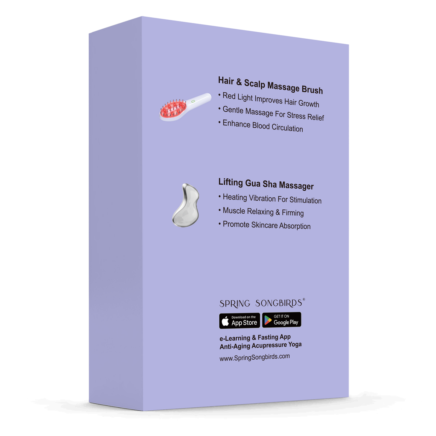 Red Light Massage Comb for Haircare | Electric Face & Body Guasha for Skincare
