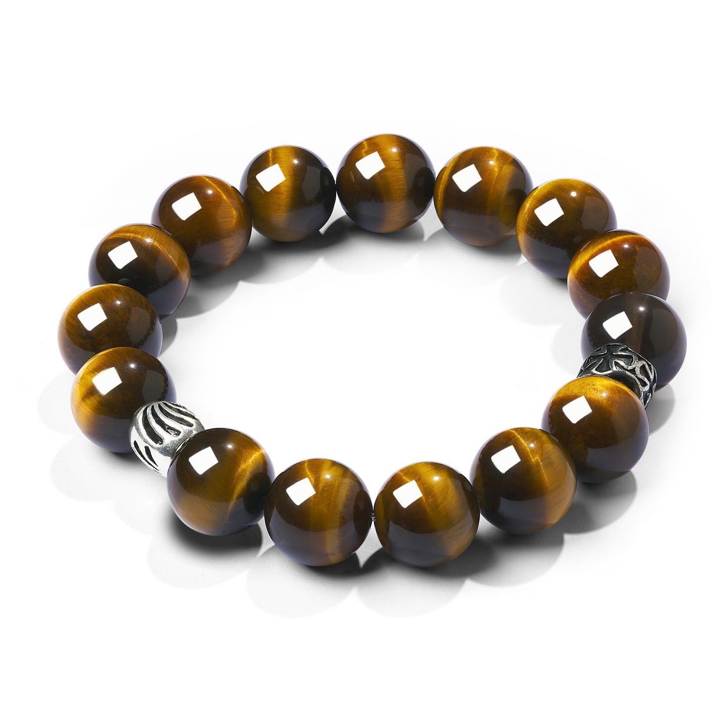 Silver Obsidian Jewelry Bracelet