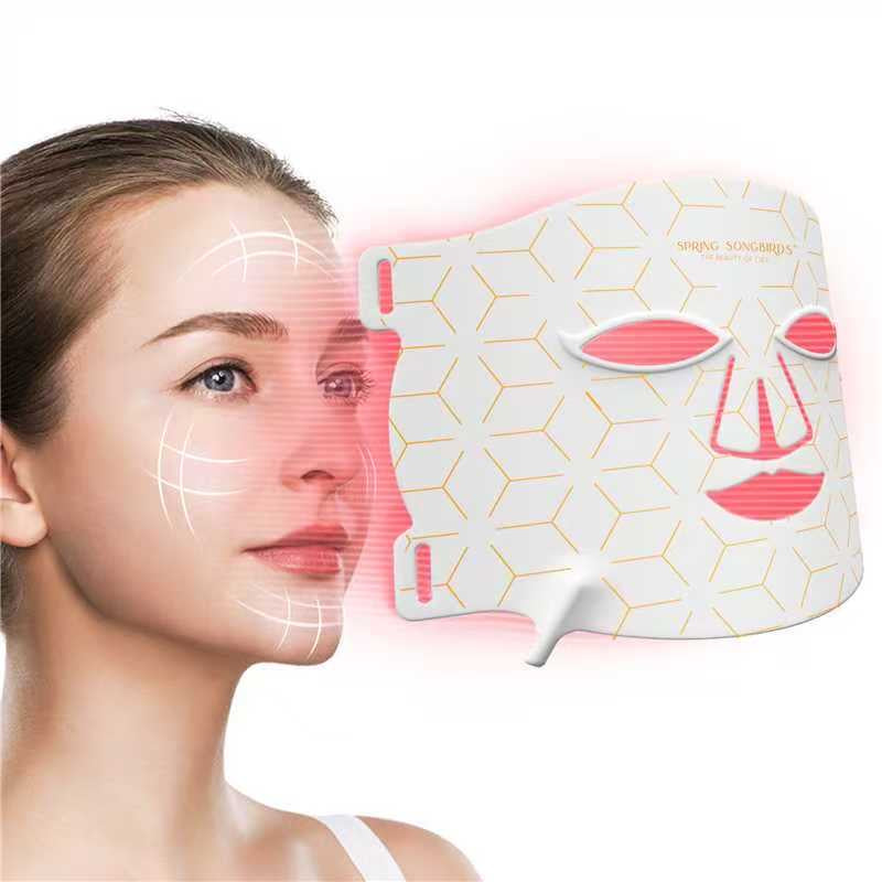 Gift Set of 2-pcs: 8-color Light Therapy Mask, Eye & Lip Massager