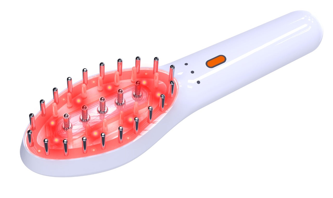 Red Light Massage Comb for Haircare | Electric Face & Body Guasha for Skincare