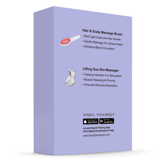 Red Light Massage Comb for Haircare | Electric Face & Body Guasha for Skincare