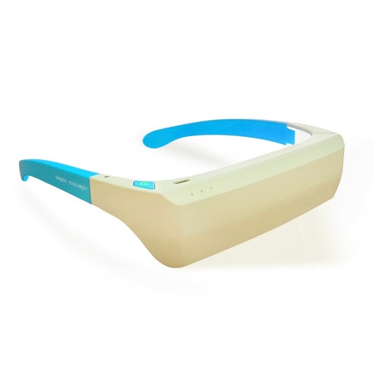 Blue & White Light Glasses with Eye Massager