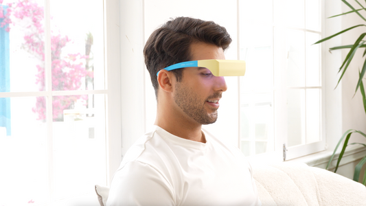 Blue & White Light Glasses with Eye Massager